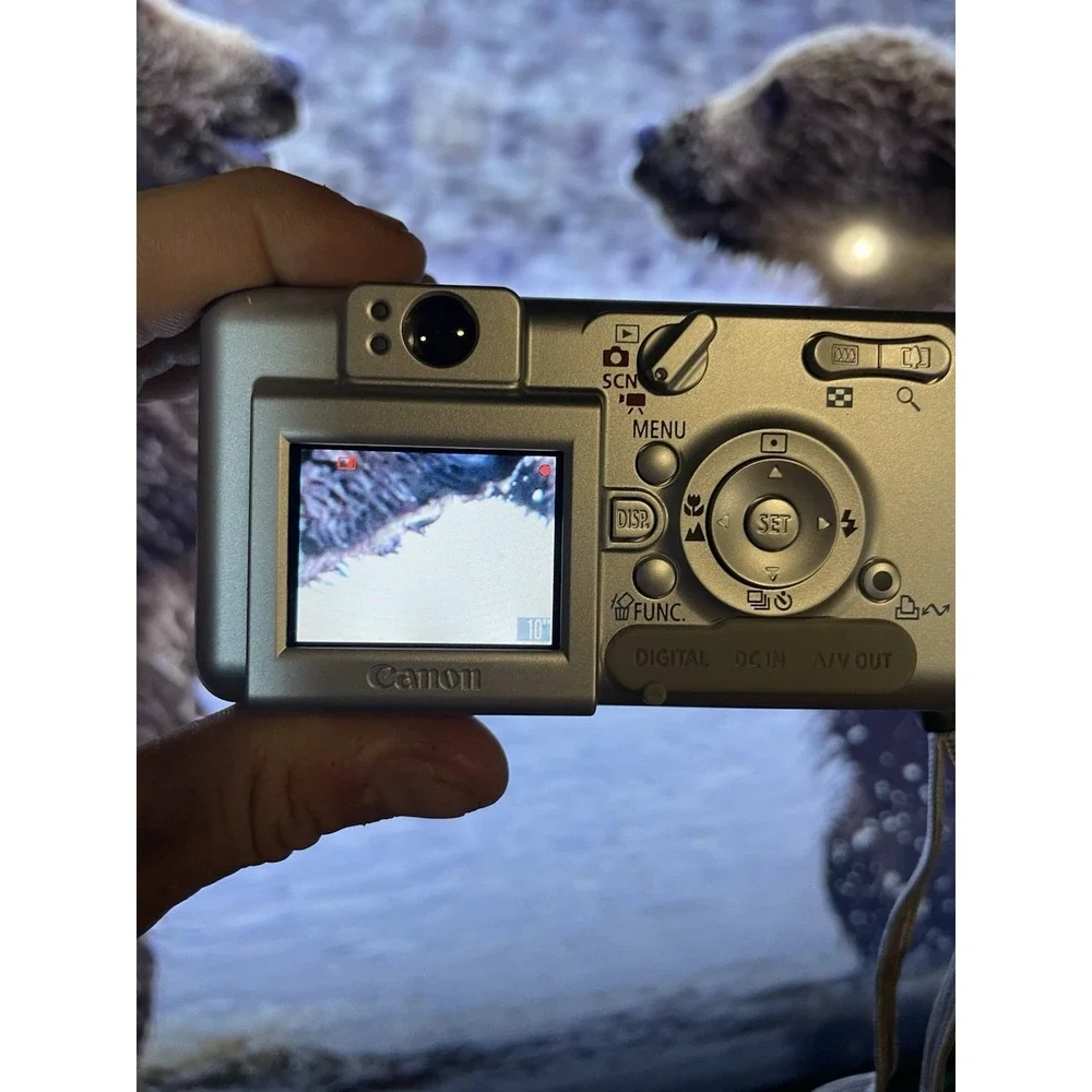 Canon‎ Powershot A400 Compact Digital Camera M4560 AA Battery Operation Works!!